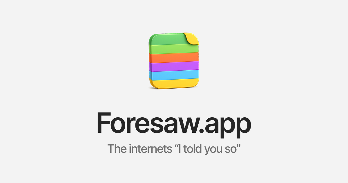 I made an app where you can make predictions or notes for the future that are time locked, editable  logo